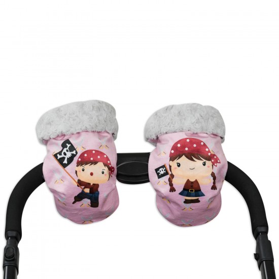 Cadeira de saco impermeável com mittens e harness covers pirata bonito
