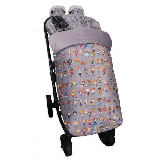 Cadeira de saco impermeável com mittens e tampas harness childs