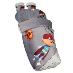 Cadeira de saco impermeável com mittens e tampas harness herói boy