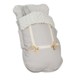 Sack Chair with Leather Harness Gray Covers