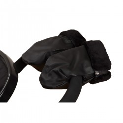 Paseo Mittens Black Leatherette