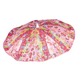 Cadeira hippie guarda-chuva fuchsia