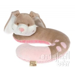 Headrest for baby pink bunny