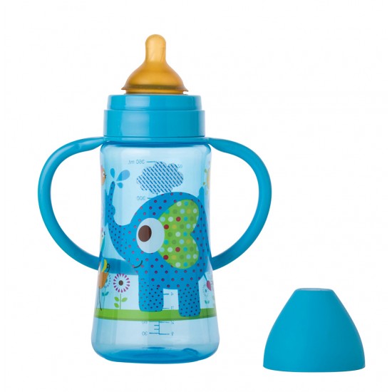 Azul baby elephant bottle 360ml maxi saro