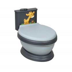 Musical Potty WC Giraffe Gray-Black