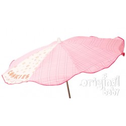 Bebê-de-rosa do guarda-chuva do bolinho