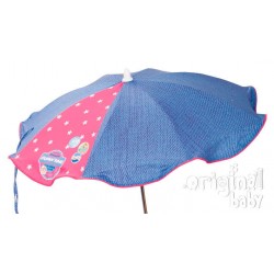 Bebê cowgirl guarda-chuva rosa