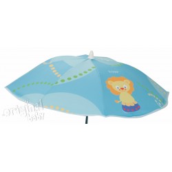 Cadeira turquesa guarda-chuva leoncito