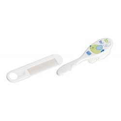 Comb brush cylinder Transparent white Saro