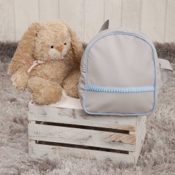 Mochila Guarderia Gray Blue poly skin