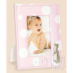 Fabric photo frame pink bambi