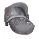 Saco de pára-quedista cinzento baby carrier (incluindo telhado)