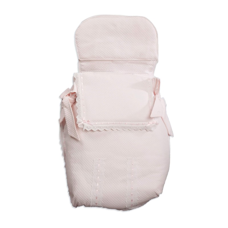 Saco de dormir clássico para bebê de 3 usos Rosa bebê